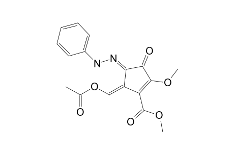 Methyl 5-(acetoxymethylene)-4-[phenylhydrazono]-2-methoxy-3-oxo-1-cyclopentene-1-carboxylate