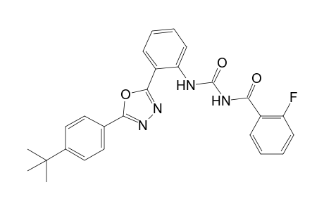 1-{o-[5-(p-Tert-butylphenyl)-1,3,4-oxadiazol-2-yl]phenyl}-3-(o-fluorobenzoyl)urea