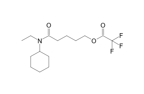 N-Cyclohexyl-N-ethyl-5-hydroxyvaleramide tfa