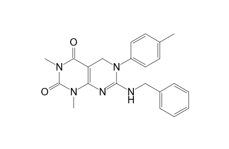 Pyrimido[4,5-d]pyrimidine-2,4(1H,3H)-dione, 5,6-dihydro-1,3-dimethyl-6-(4-methylphenyl)-7-[(phenylmethyl)amino]-