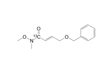 [1-13C]-(E)-4-(benzyloxy)-N-methoxy-N-methylbut-2-enamide