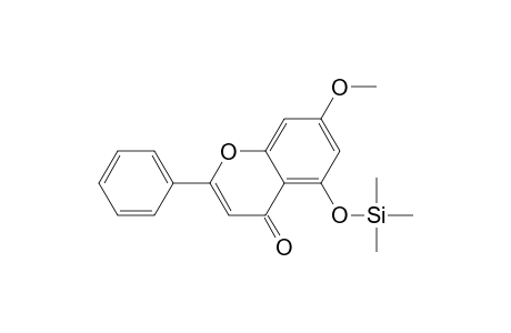 Tectochrysin, mono-TMS