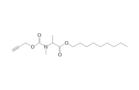 Alanine, N-methyl-N-propargyloxycarbonyl-, nonyl ester