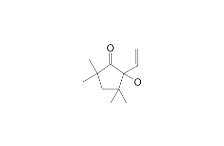 2-ethenyl-2-hydroxy-3,3,5,5-tetramethylcyclopentan-1-one