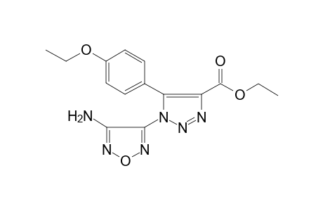 1-(4-amino-1,2,5-oxadiazol-3-yl)-5-(4-ethoxyphenyl)-4-triazolecarboxylic acid ethyl ester