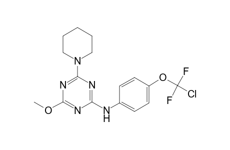 N-[4-[chloranyl-bis(fluoranyl)methoxy]phenyl]-4-methoxy-6-piperidin-1-yl-1,3,5-triazin-2-amine