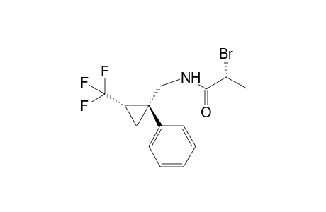 (2R)-2-bromanyl-N-[[(1R,2S)-1-phenyl-2-(trifluoromethyl)cyclopropyl]methyl]propanamide