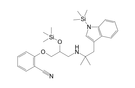 2-(3-((1,1-Dimethyl-2-[1-(trimethylsilyl)-1H-indol-3-yl]ethyl)amino)-2-[(trimethylsilyl)oxy]propoxy)benzonitrile