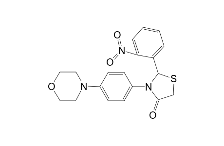 2-(2'-Nitrophenyl)-3-(4-N-morpholinophenyl)-1,3-thiazolidin-4-one