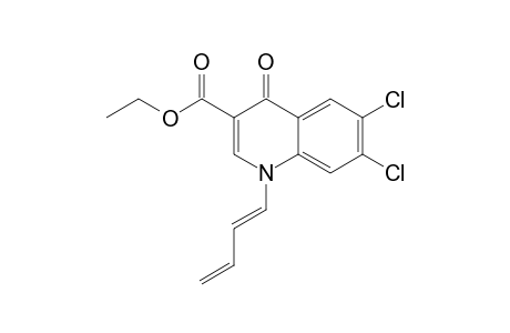ETHYL-6,7-DICHLORO-1-[(E)-BUTA-1,3-DIENYL]-1,4-DIHYDRO-4-OXO-QUINOLINE-3-CARBOXYLATE