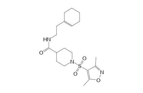 N-[2-(1-cyclohexen-1-yl)ethyl]-1-[(3,5-dimethyl-4-isoxazolyl)sulfonyl]-4-piperidinecarboxamide