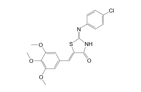 (2E,5Z)-2-[(4-chlorophenyl)imino]-5-(3,4,5-trimethoxybenzylidene)-1,3-thiazolidin-4-one