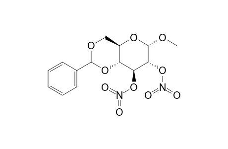 Methyl 4,6,o-benzylidene-alpha-D-glucopyranoside, dinitrate