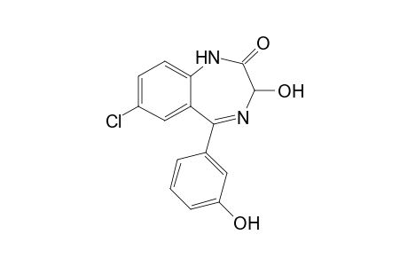 7-Chloro-3-hydroxy-5-(3-hydroxyphenyl)-1,3-dihydro-2H-1,4-benzodiazepine-2-one