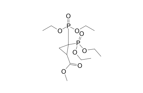 2,2-bis(diethoxyphosphoryl)-1-cyclopropanecarboxylic acid methyl ester