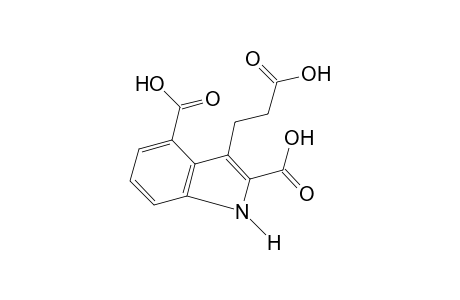 3-(2-carboxyethyl)indole-2,4-dicarboxylic acid