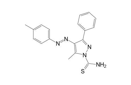 5-methyl-3-phenylthio-4-(p-tolylazo)pyrazole-1-carboxamide