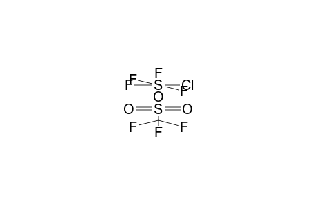 CIS-TRIFLUOROMETHYLSULPHONYLOXY SULPHUR(VI) CHLORIDE TETRAFLUORIDE