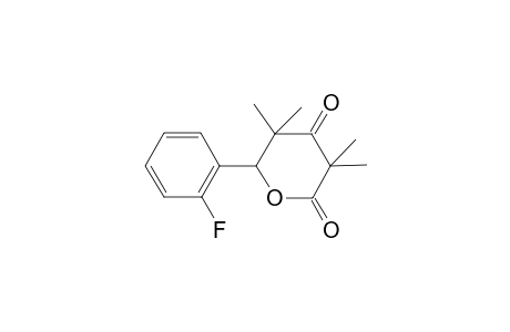 2H-Pyran-2,4(3H)-dione, dihydro-3,3,5,5-tetramethyl-6-(2-fluorophenyl)-