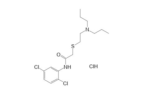 2',5'-dichloro-2-{[2-(dipropylamino)ethyl]thio}acetanilide, monohydrochloride