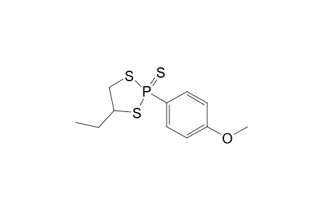 1,3,2-Dithiaphospholane, 4-ethyl-2-(4-methoxyphenyl)-, 2-sulfide