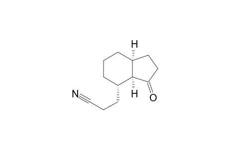 1H-Indene-4-propanenitrile, octahydro-3-oxo-, (3a.alpha.,4.alpha.,7a.alpha.)-