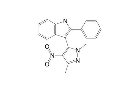 3-(1,3-Dimethyl-4-nitropyrazol-5-yl)-2-phenylindole