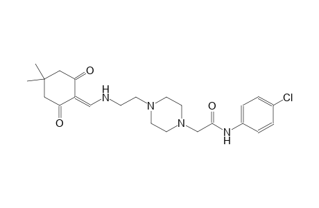 1-piperazineacetamide, N-(4-chlorophenyl)-4-[2-[[(4,4-dimethyl-2,6-dioxocyclohexylidene)methyl]amino]ethyl]-