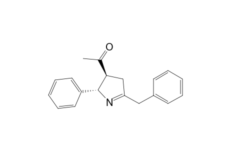 Ethanone, 1-[3,4-dihydro-2-phenyl-5-(phenylmethyl)-2H-pyrrol-3-yl]-, trans-