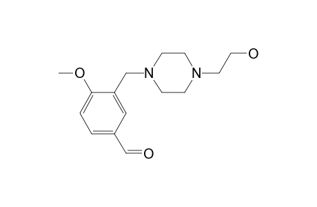 Benzaldehyde, 3-[4-(2-hydroxyethyl)-1-piperazinylmethyl]-4-methoxy-