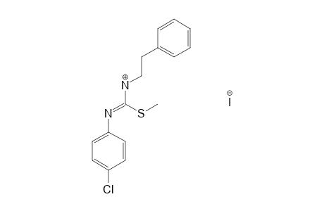 1-(p-chlorophenyl)-2-methyl-3-phenethyl-2-thiopseudourea, monohydroiodide