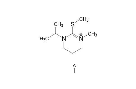 1-isopropyl-3-methyl-2-(methylthio)-1,4,5,6-tetrahydropyrimidinium iodide