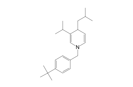 Pyridine, 1-[[4-(1,1-dimethylethyl)phenyl]methyl]-1,4-dihydro-3-(1-methylethyl)-4-(2-methylpropyl)-