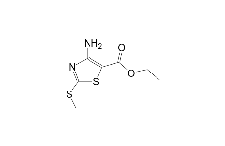 4-amino-2-(methylthio)-5-thiazolecarboxylic acid, ethyl ester