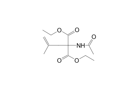 propanedioic acid, 2-(acetylamino)-2-(2-methyl-2-propenyl)-, diethyl ester