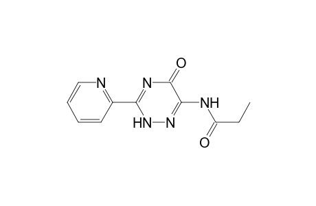 Propanamide, N-[2,5-dihydro-5-oxo-3-(2-pyridinyl)-1,2,4-triazin-6-yl]-