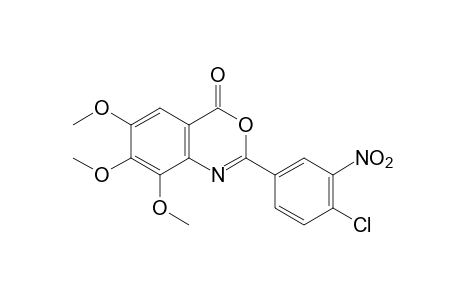 2-(4-chloro-3-nitrophenyl)-6,7,8-trimethoxy-4H-3,1-benzoxazin-4-one