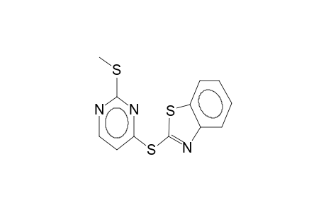 2-(2-Methylthiopyrimidin-4-ylthio)benzothiazole