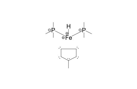 Iron, hydro[(1,2,3,4,5-.eta.)-1-methyl-2,4-cyclopentadien-1-yl]bis(trimethylphosphine)-