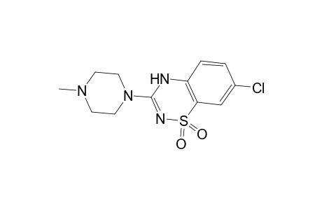 7-Chloro-3-(4-methyl-1-piperazinyl)-2H-1,2,4-benzothiadiazin-1,1-dioxide