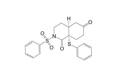 2-Phenylsulfonyl-8a-(Phenylthio)perhydroisoquinolin-1,6-dione