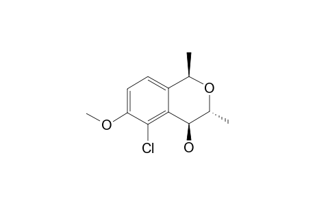 REL-(1R,3R,4S)-5-CHLORO-4-HYDROXY-6-METHOXY-1,3-DIMETHYL-2-BENZOPYRAN