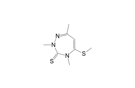 2,4,7-Trimethyl-5-(methylsulfanyl)-2,4-dihydro-3H-1,2,4-triazepine-3-thione