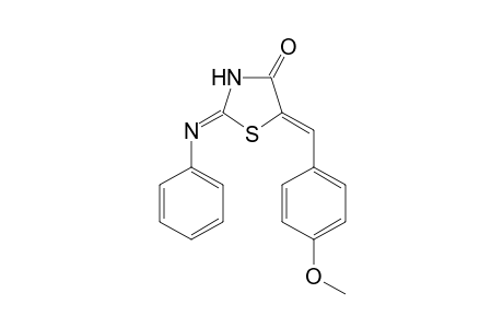 (2Z,5Z)-5-(4-Methoxybenzylidene)-2-(phenylimino)-1,3-thiazolidin-4-one