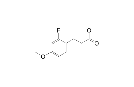 3-(2-fluoro-4-methoxy-phenyl)propionic acid