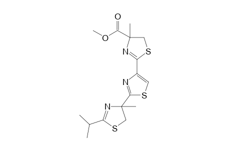 2-ISOPROPYL-4-[4'-(4''-METHOXYCARBONYL-4''-METHYL-4'',5''-DIHYDROTHIAZOL-2''-YL)-THIAZOL-2'-YL]-4-METHYL-4,5-DIHYDROTHIAZOLE;DIASTEREOMER-#1