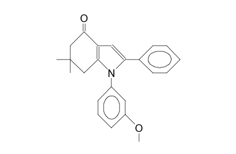 1-M-METHOXYPHENYL-2-PHENYL-6,6-DIMETHYL-4-OXO-4,5,6,7-TETRAHYDROINDOL