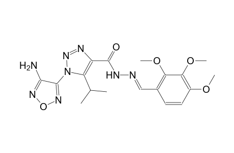 1-(4-amino-1,2,5-oxadiazol-3-yl)-5-isopropyl-N'-[(E)-(2,3,4-trimethoxyphenyl)methylidene]-1H-1,2,3-triazole-4-carbohydrazide