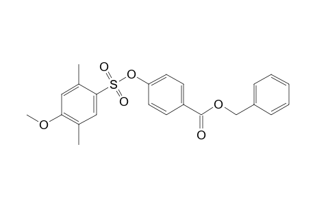 (phenylmethyl) 4-(4-methoxy-2,5-dimethyl-phenyl)sulfonyloxybenzoate