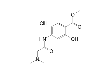 4-[2-(DIMETHYLAMINO)ACETAMIDO]SALICYLIC ACID, METHYL ESTER, MONOHYDROCHLORIDE